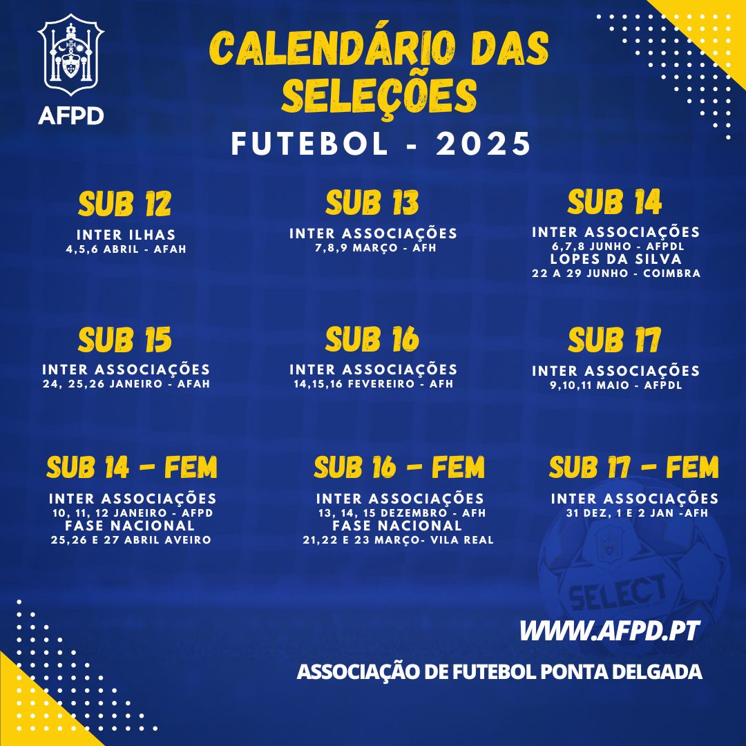 Calendário das Seleções 2025